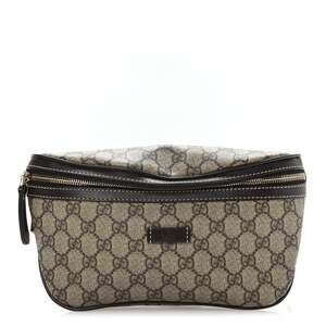 Gucci Gg Supreme Belt Bag Dark Brown #253092G89B